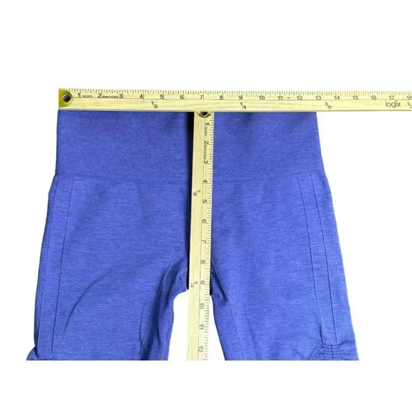 Lululemon In The Flow Crop II Heathered Purple Leggings Size 6 - Picture 14 of 16